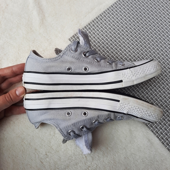 Converse Chuck Taylor All Star Low Top Sneaker Sparkle Double Tongue Gift - Picture 3 of 12